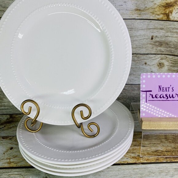 Royal Norfolk Greenbrier DOUBLE BEADED EDGE White Smooth